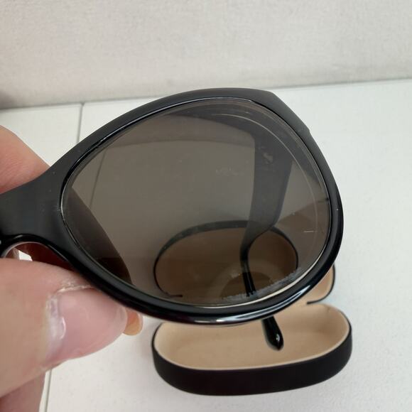 Michael Kors Women’s Sunglasses FRAMES ONLY Brown Gold Logo Cateye Shape - Picture 3 of 13